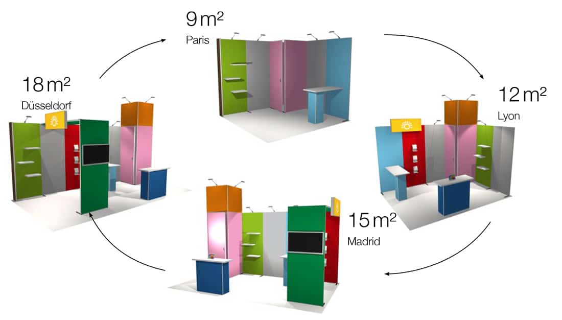Modular Displays 12 Preassembled Modules