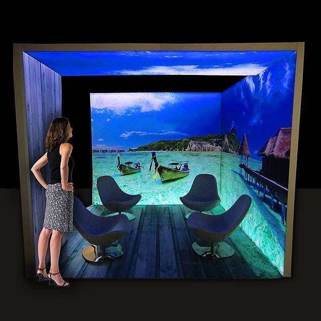 LED lightBox voor modulaire beursstand LED lightbox modulaire beursstand