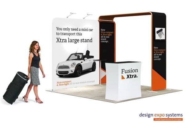 Fusion-Portable-Stretch-stand Fusion Xtra Stretch Beursstand