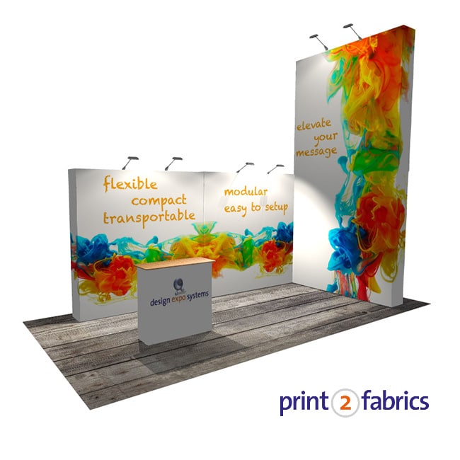 Modulaire Textiel pop-up beursstand